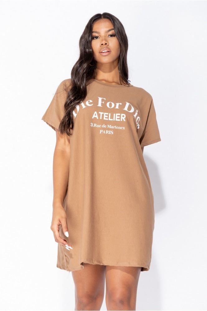 Die For Dior T Shirt Dress – Tia ...